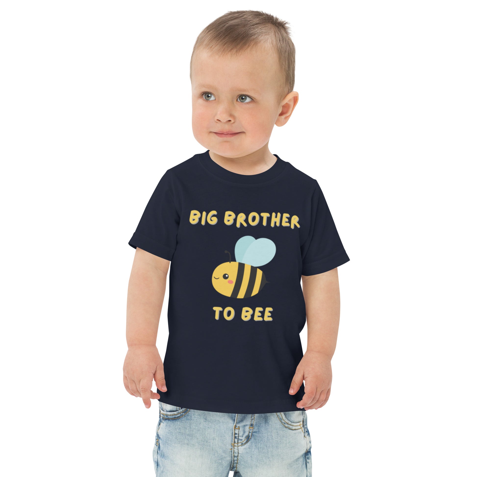 Big Brother T-shirt - Big Brother to Bee navy