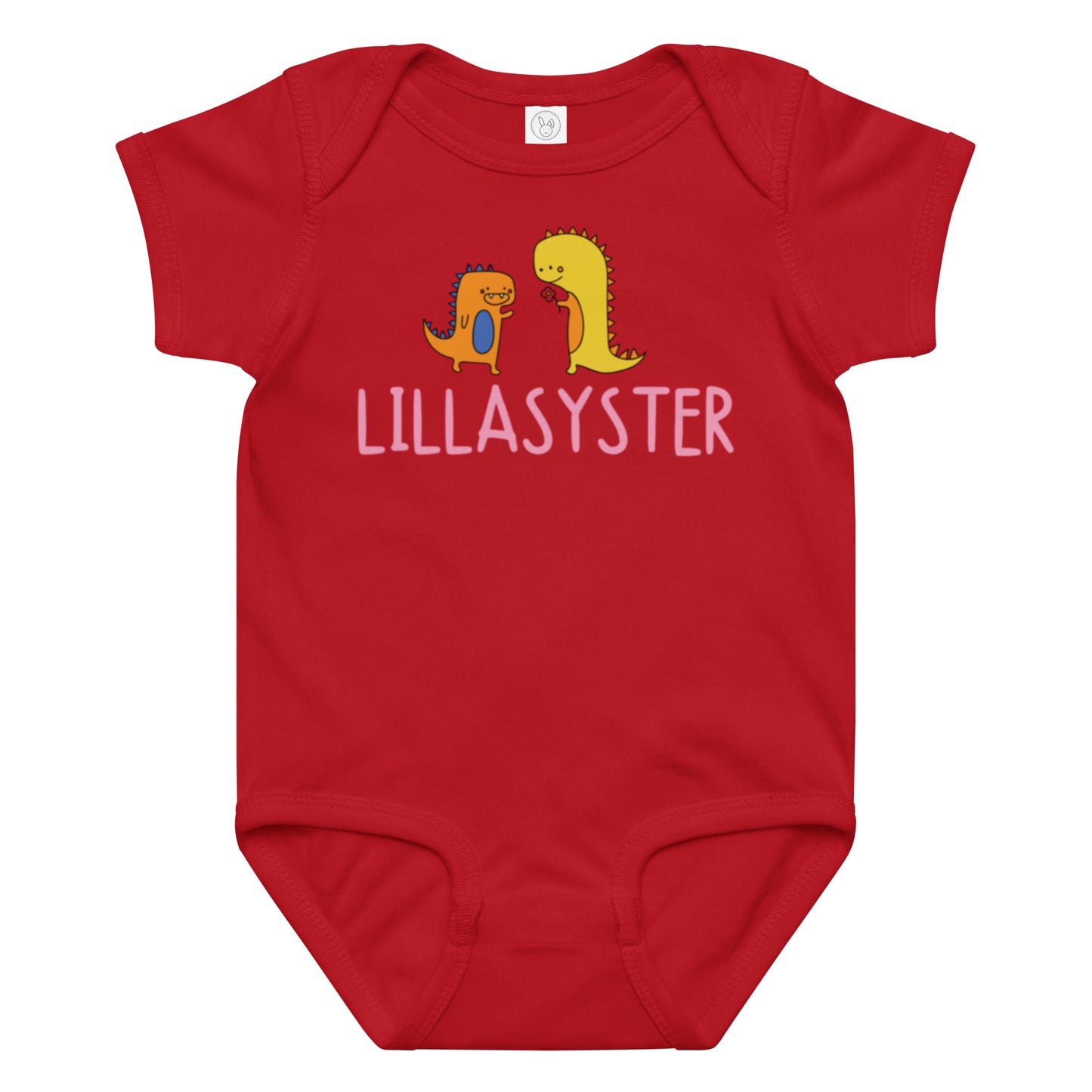 Lillasyster Body - Dino röd