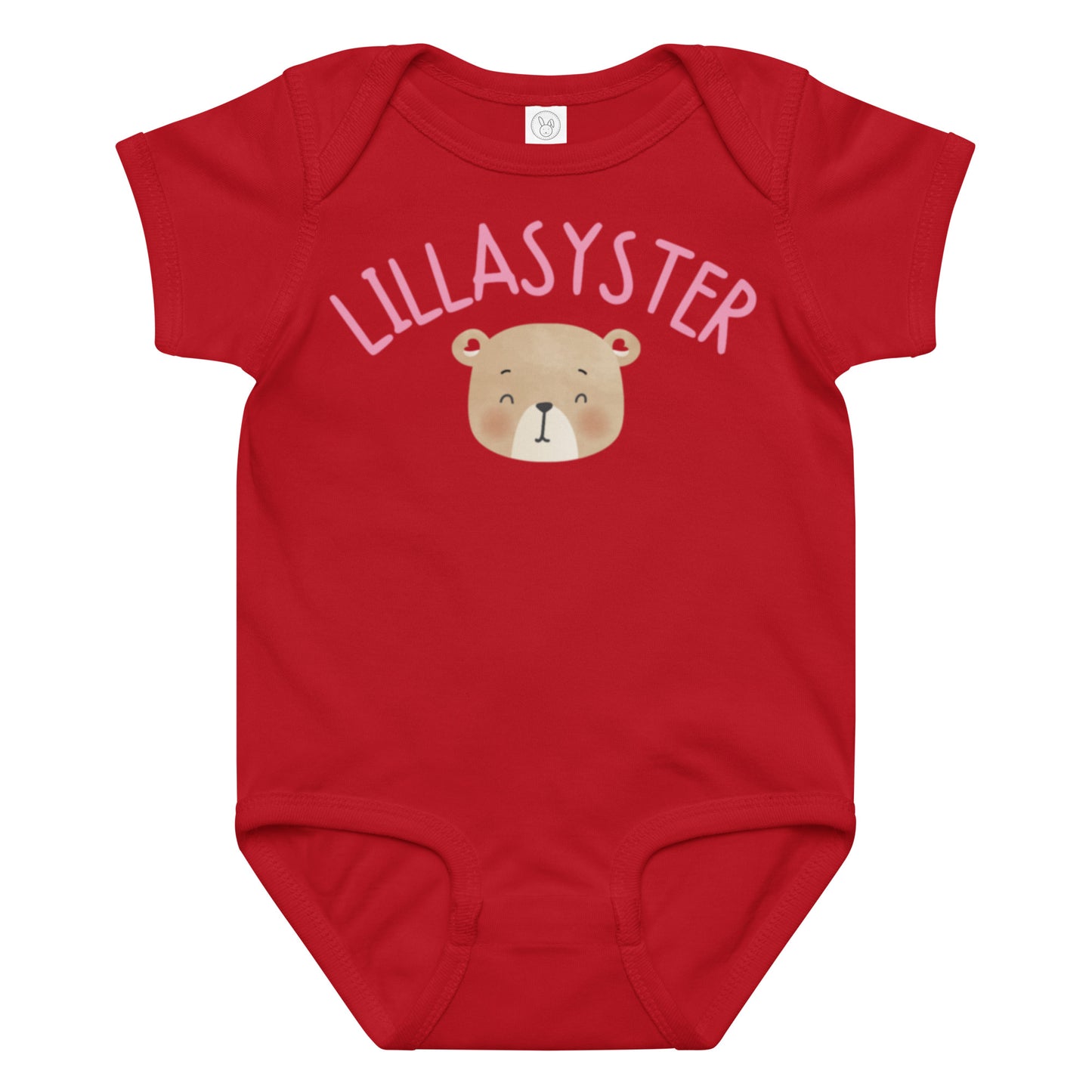 Lillasyster Body - Teddy röd
