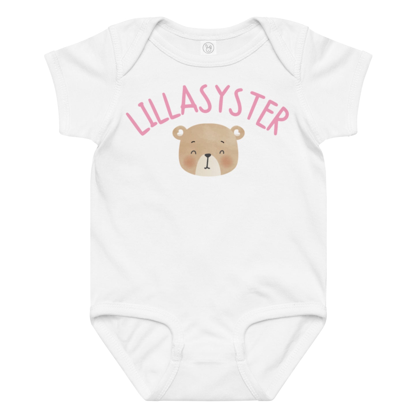 Lillasyster Body - Teddy vit