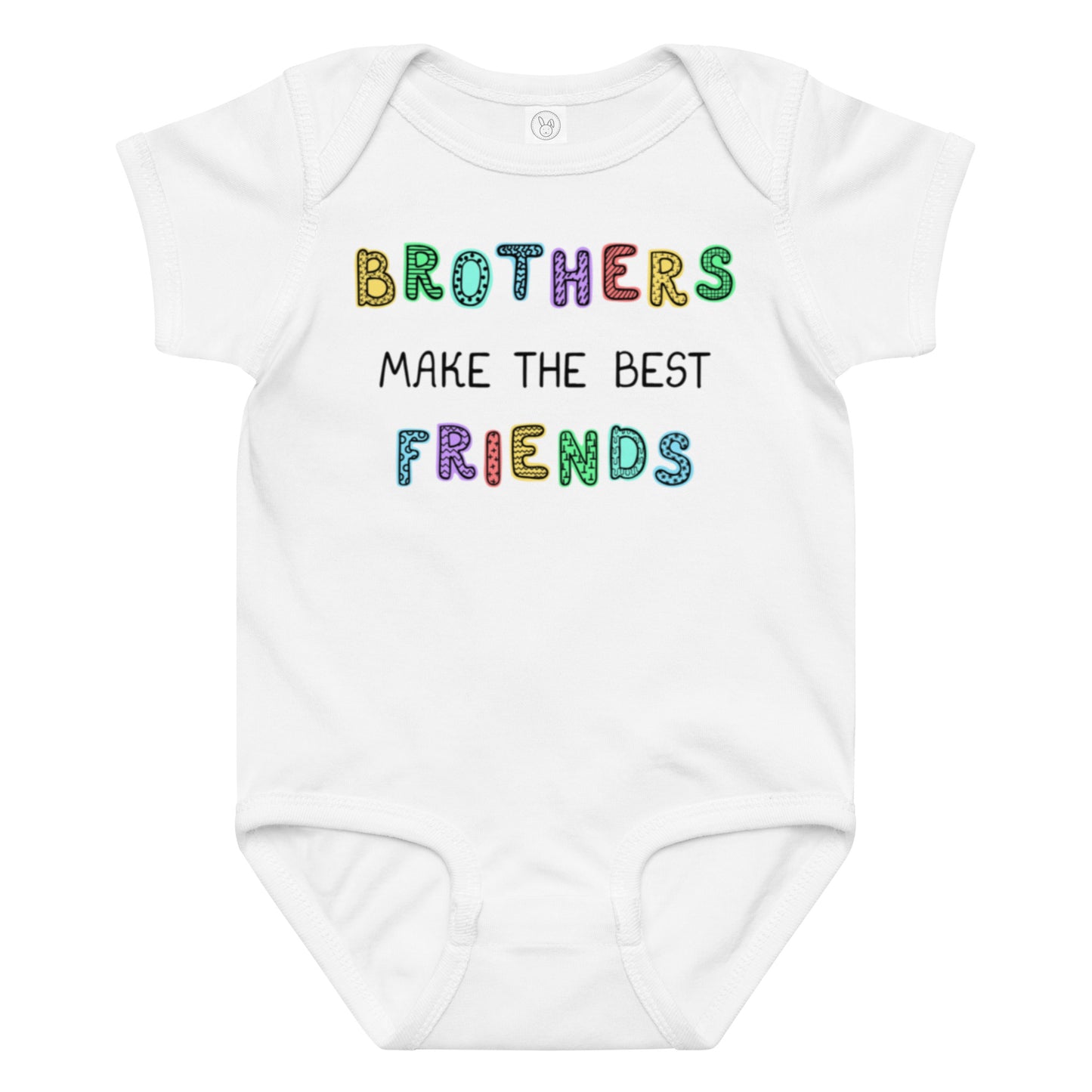 Lillebror Body - Best Friends vit