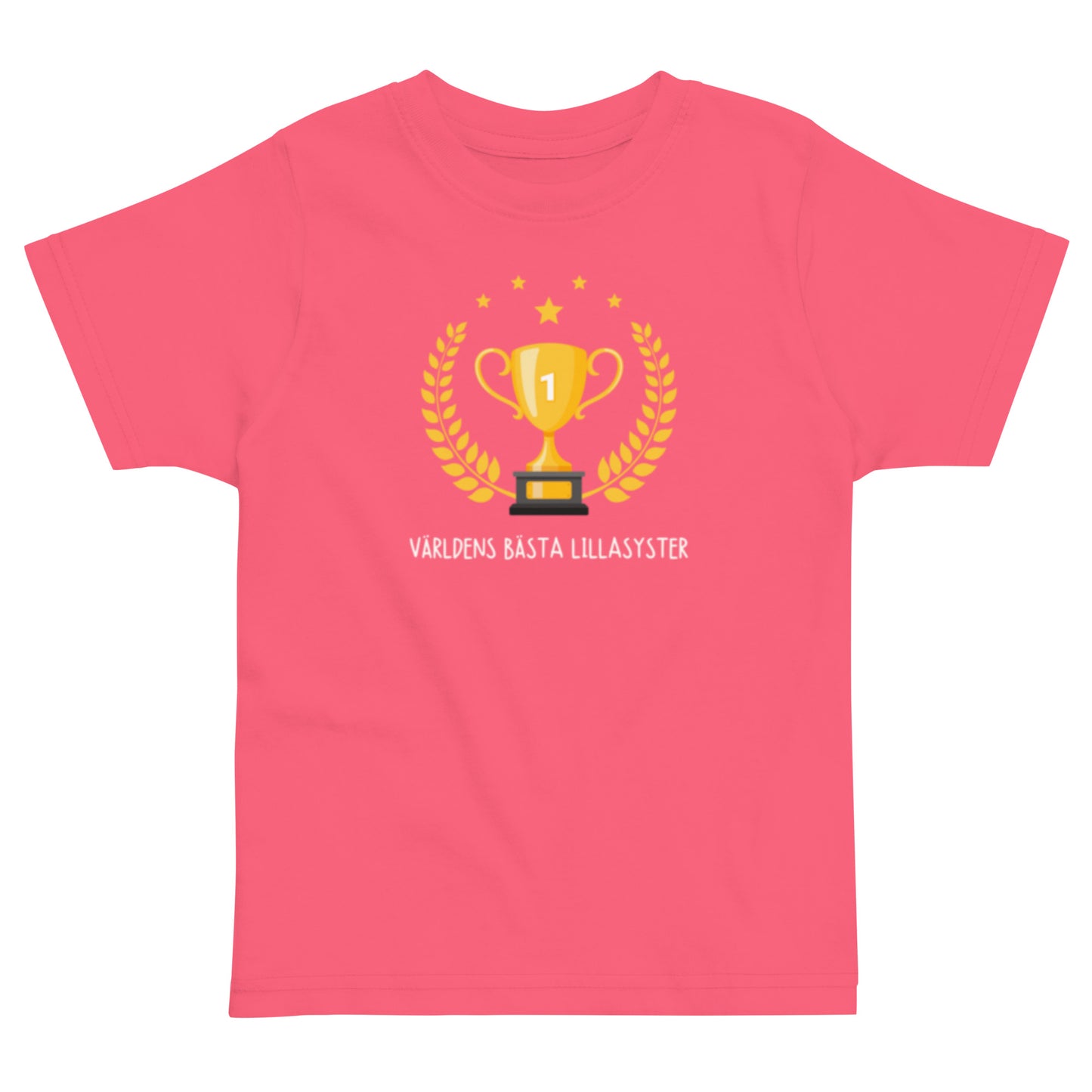 Världens Bästa Lillasyster T-shirt rosa