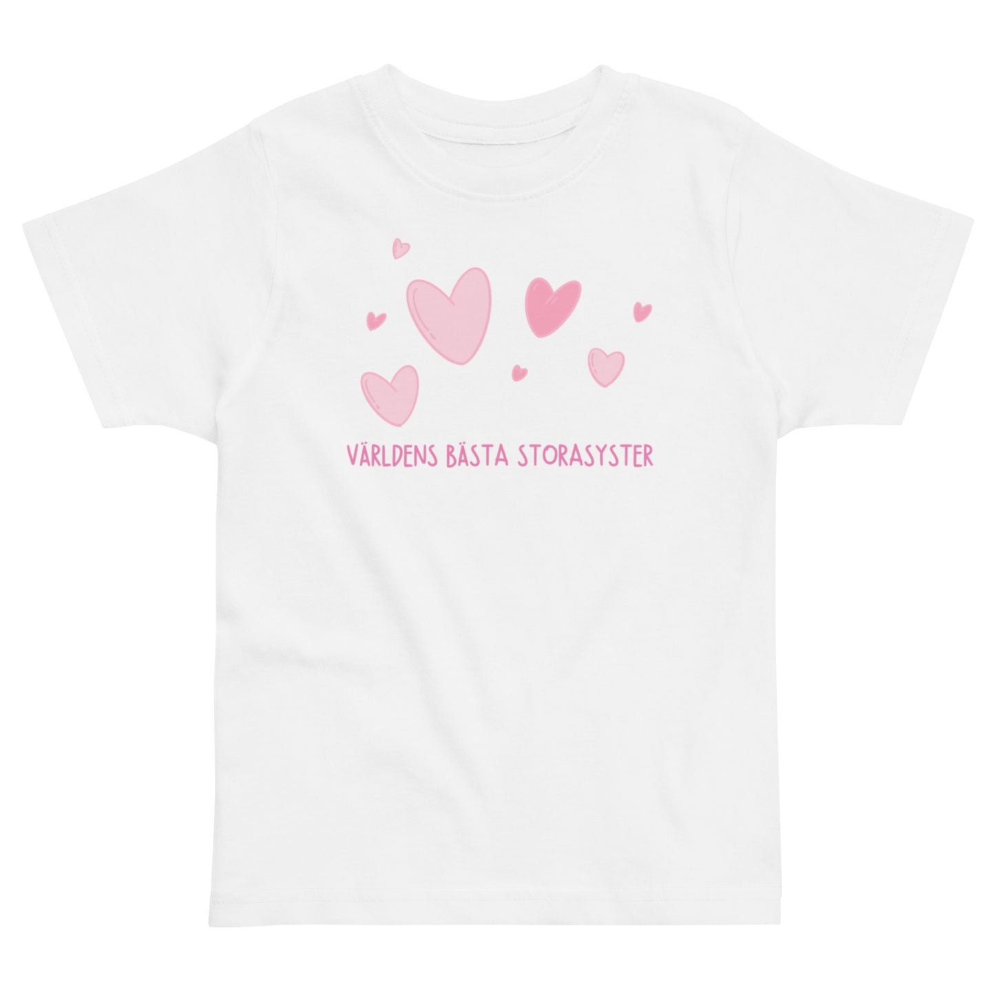 Världens bästa storasyster t-shirt med hjärtan