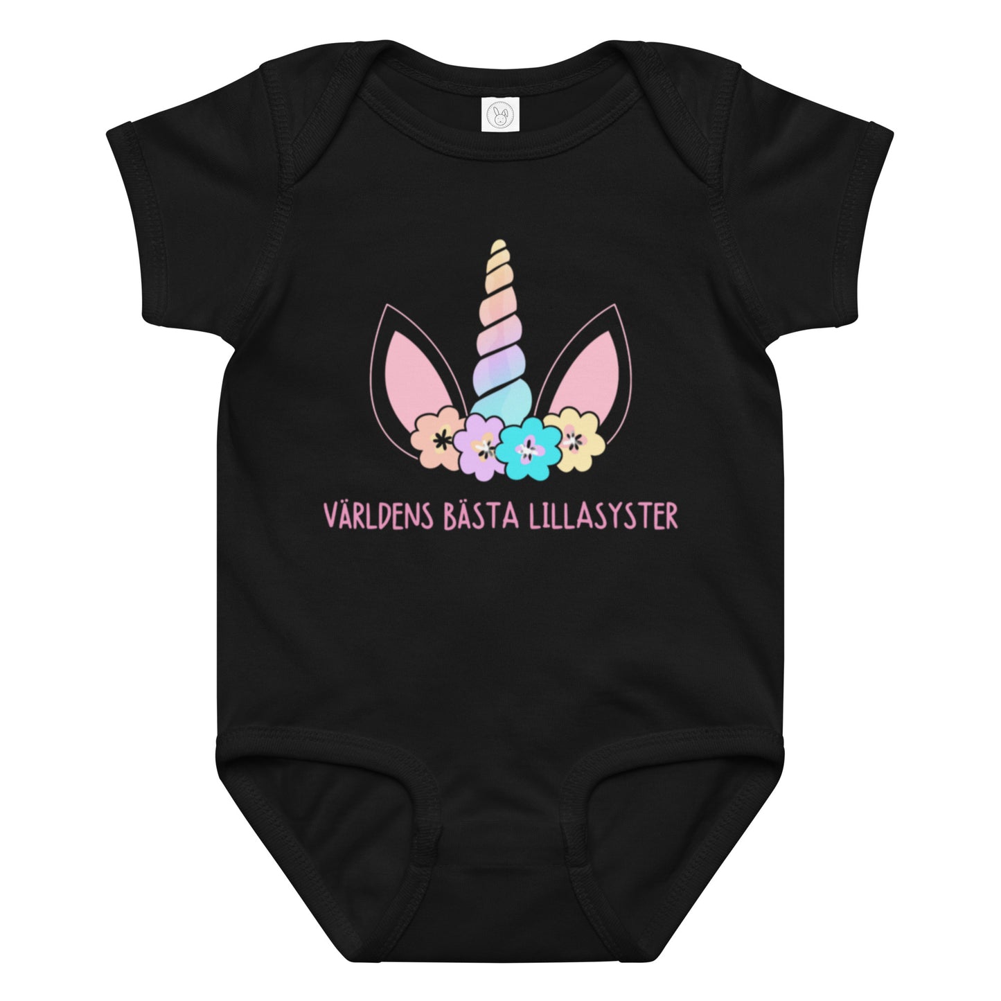 Lillasyster Body - Unicorn Magic svart