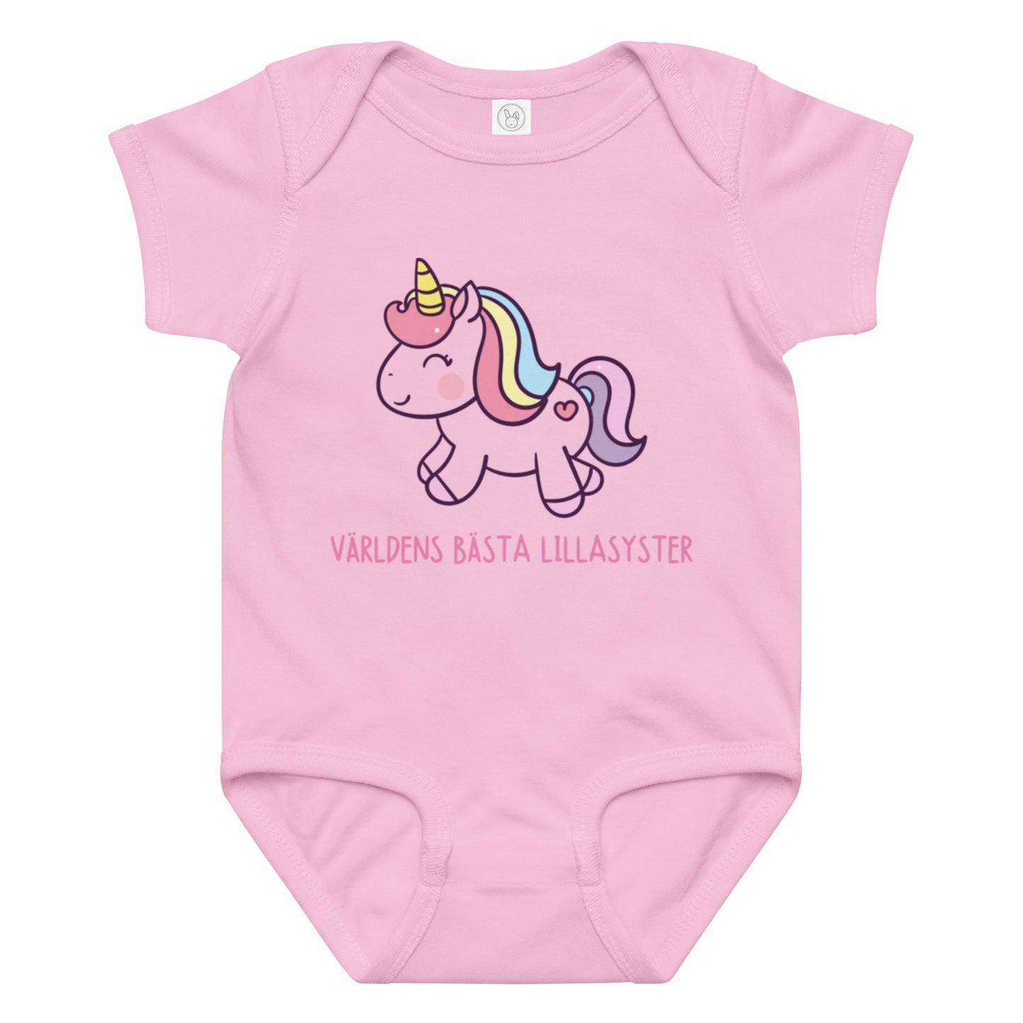 Lillasyster Body - Unicorn rosa