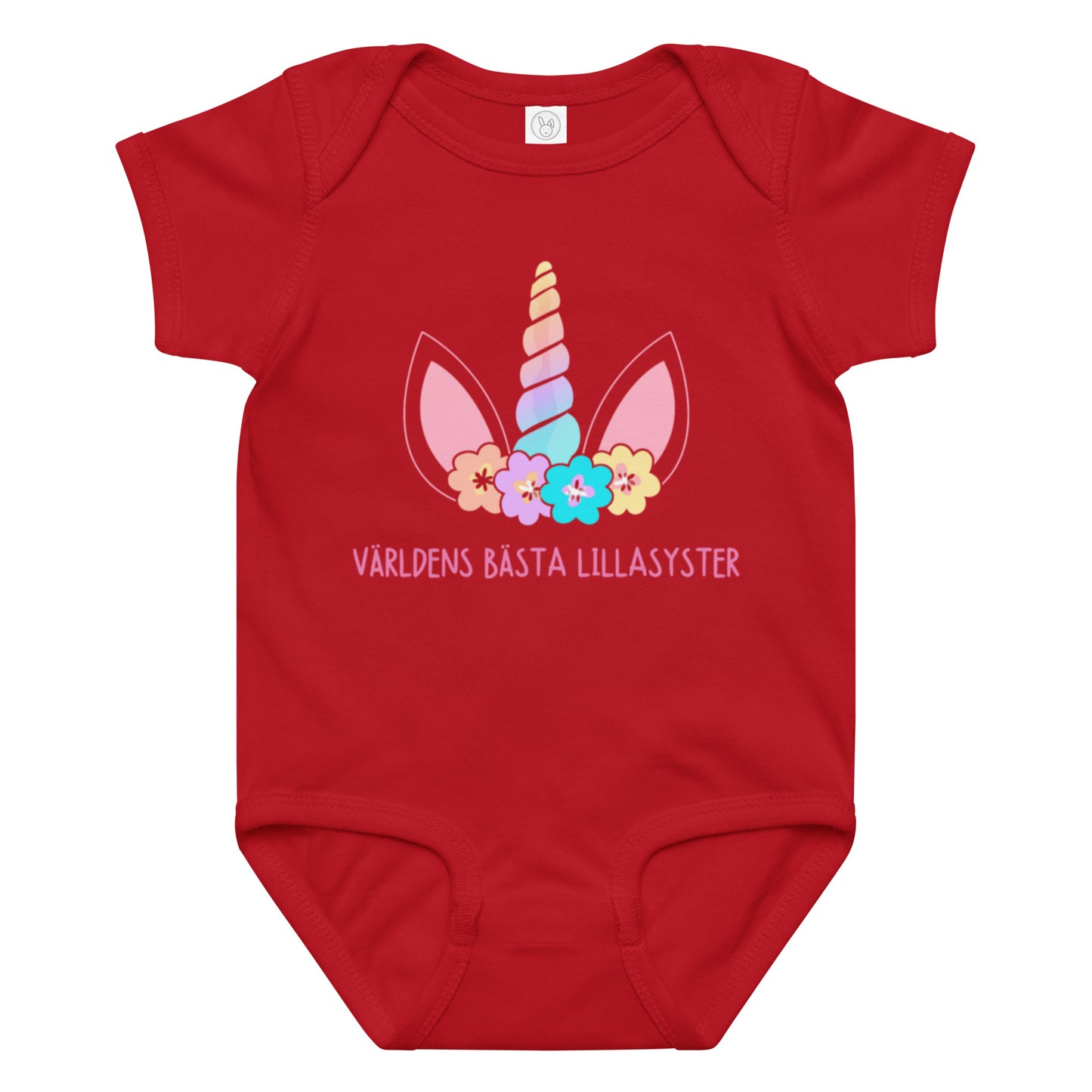 Lillasyster Body - Unicorn Magic röd