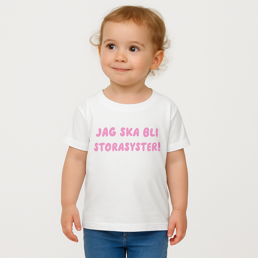 Storasyster T-shirt - Jag ska bli storasyster!
