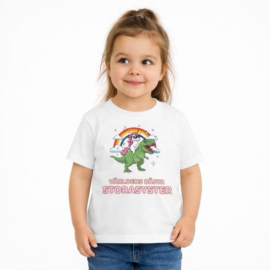 Världens bästa storasyster T-shirt - Dinocorn