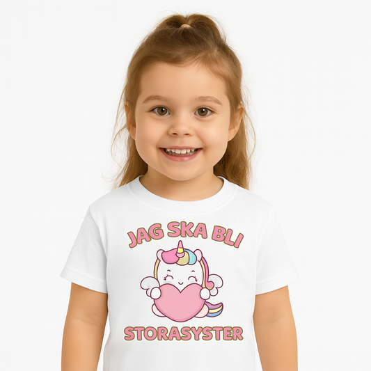 Jag ska bli storasyster T-shirt - Unicorn