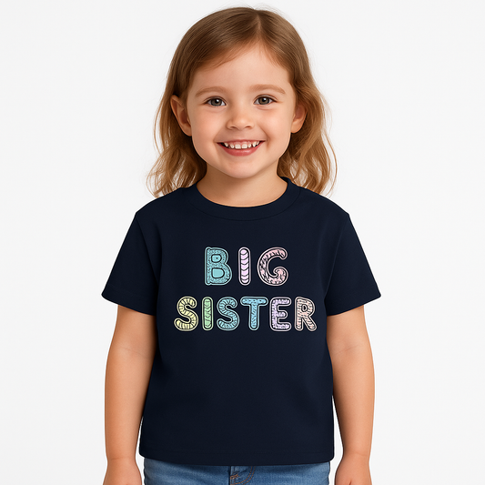 Big sister T-shirt mörkblå