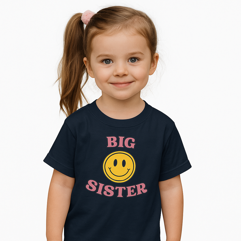 Big Sister T-shirt - Smiley