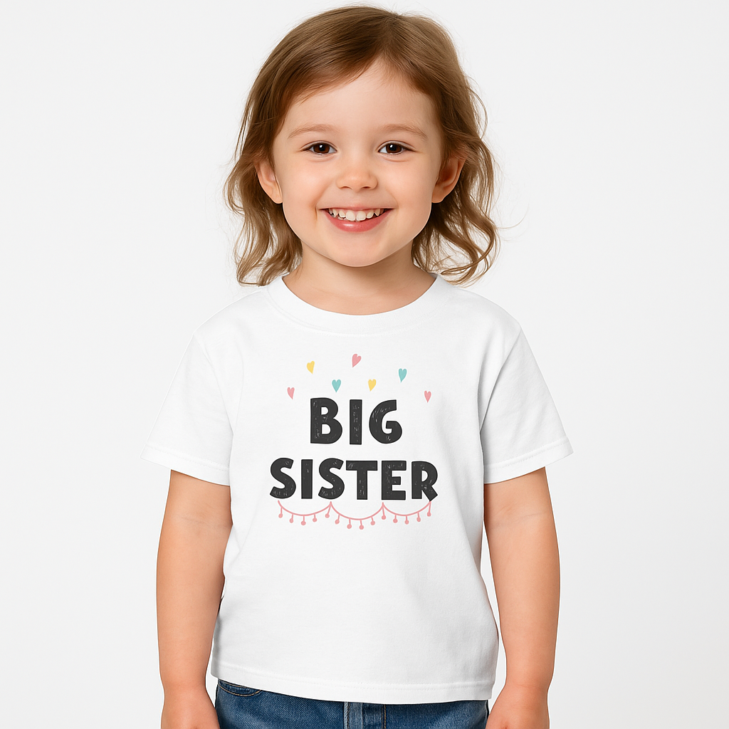 Big sister T-shirt white
