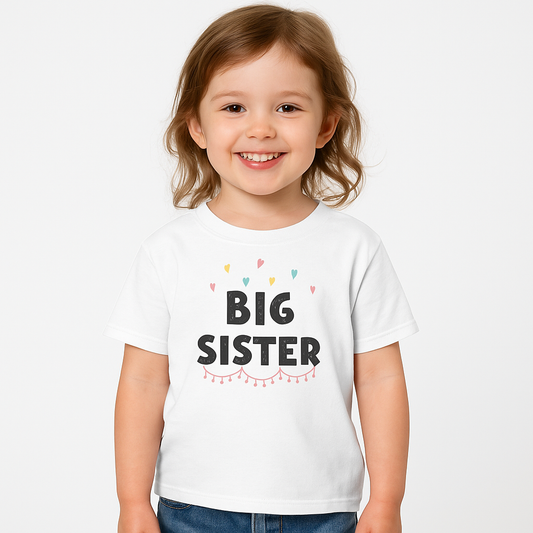 Big sister T-shirt white