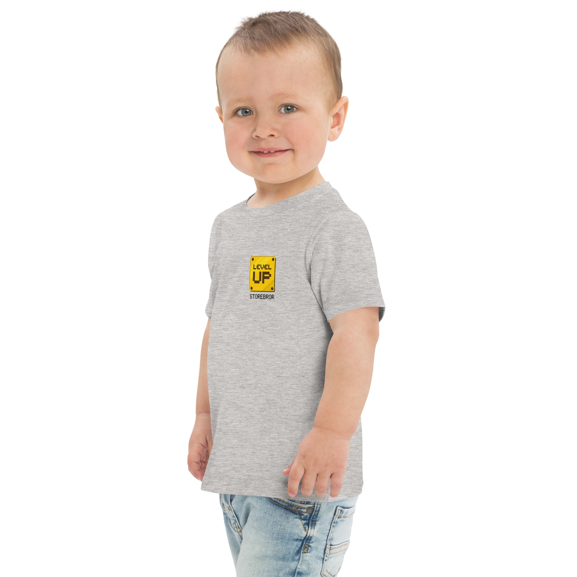 Level Up Storebror T-shirt i grå