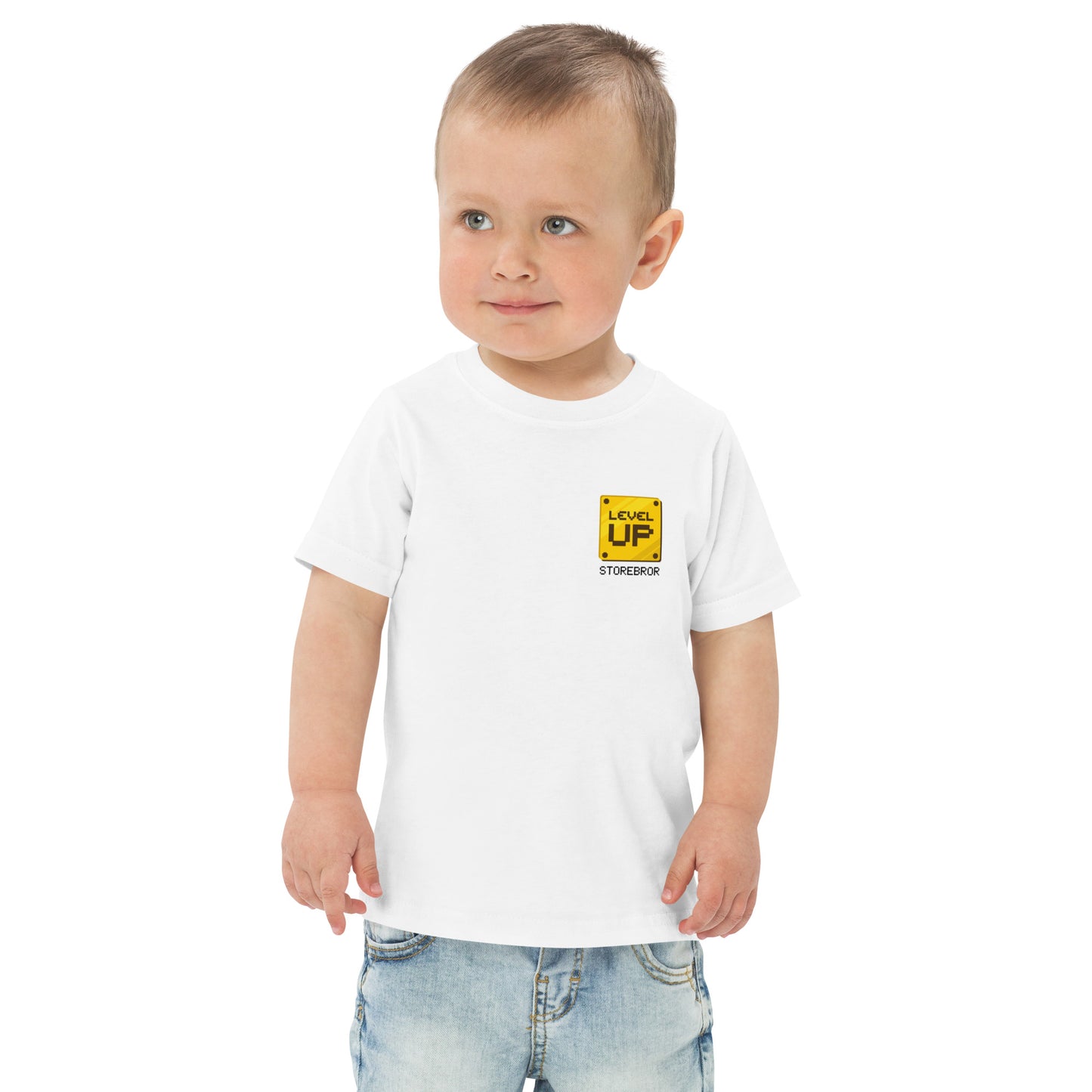 Level Up Storebror T-shirt vit