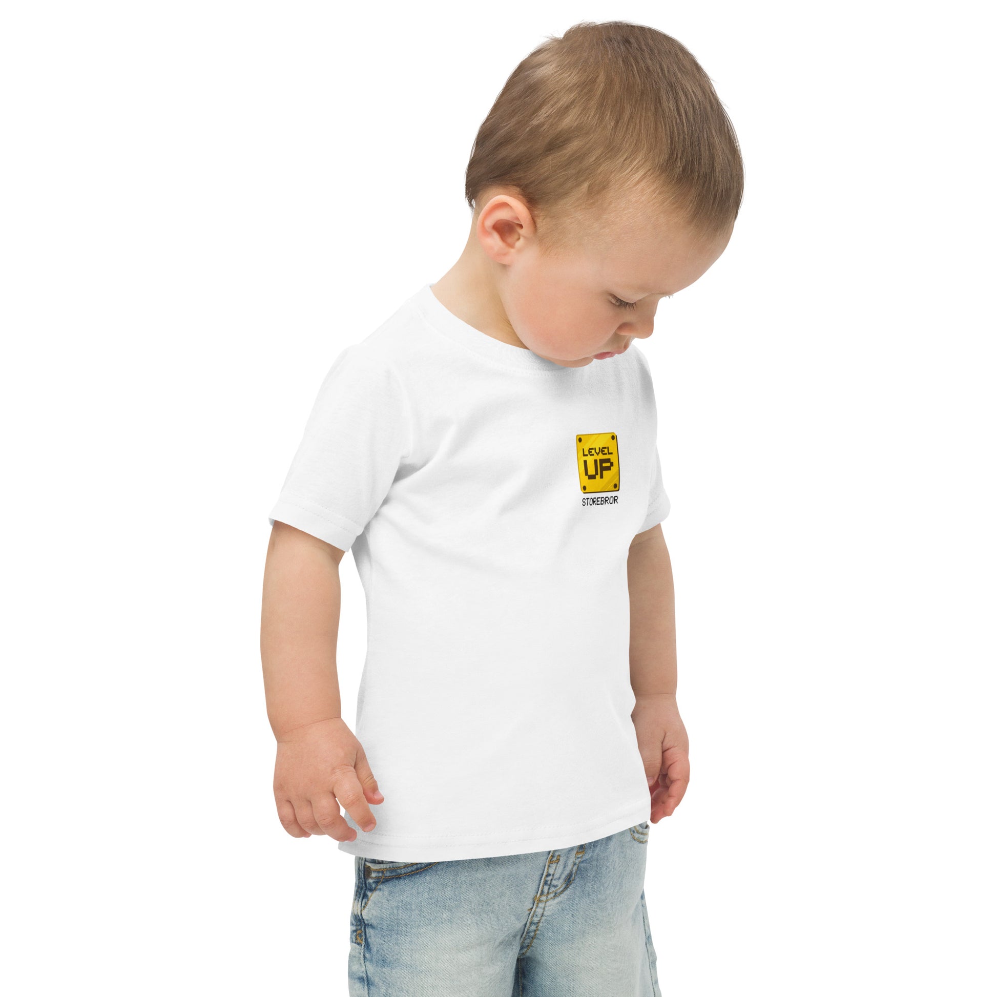 Level Up Storebror T-shirt vit