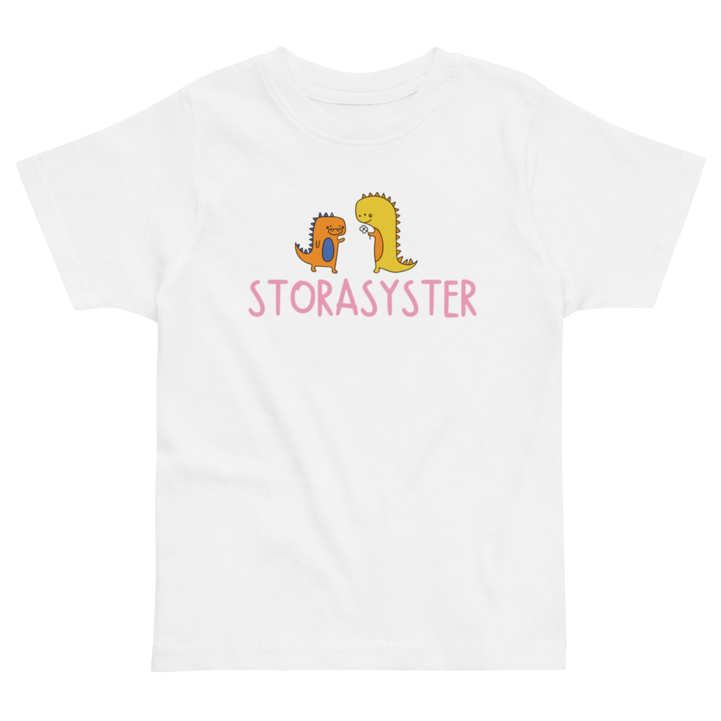 Storasyster T-shirt - Dino vit