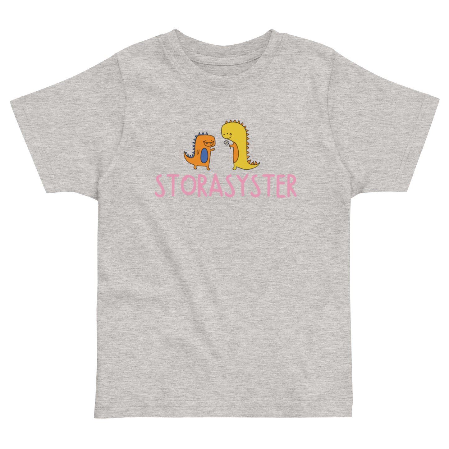 Storasyster T-shirt - Dino grå