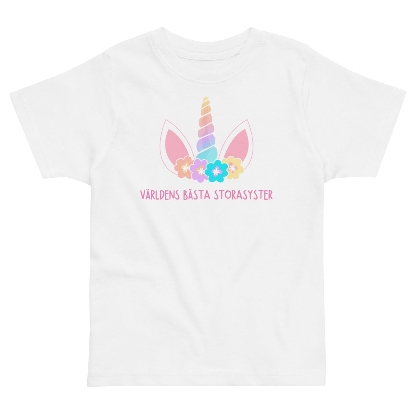 Världens bästa storasyster t-shirt med unicorn tema