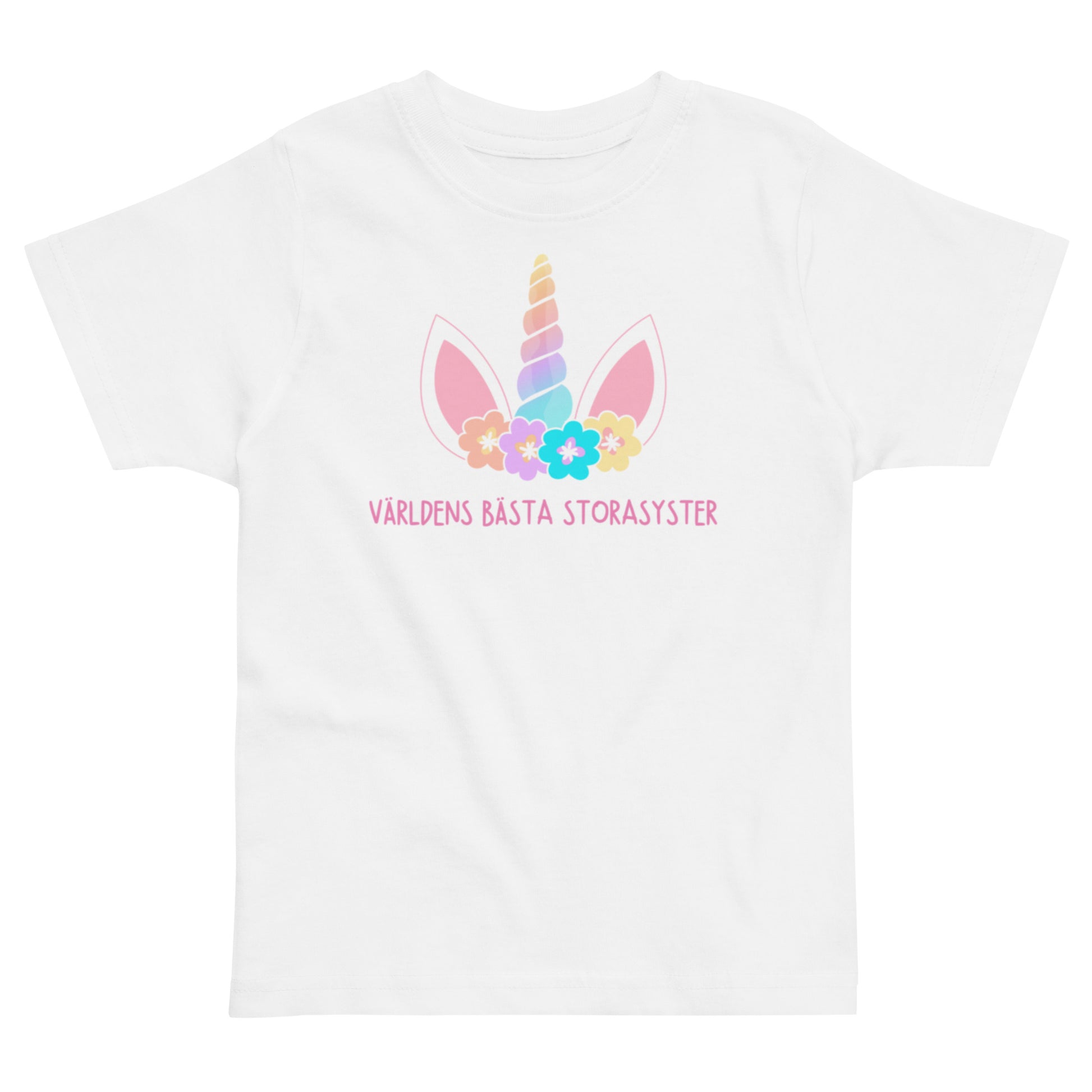Världens bästa storasyster t-shirt med unicorn tema
