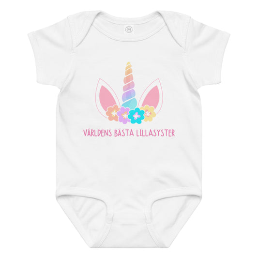 Lillasyster Body - Unicorn Magic vit