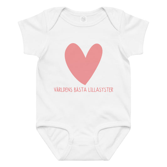 Världens Bästa Lillasyster Body - Heart