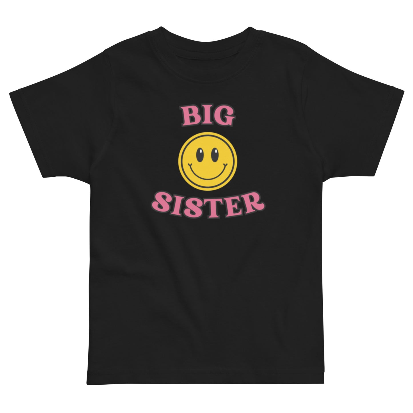 Big Sister T-shirt - Smiley svart