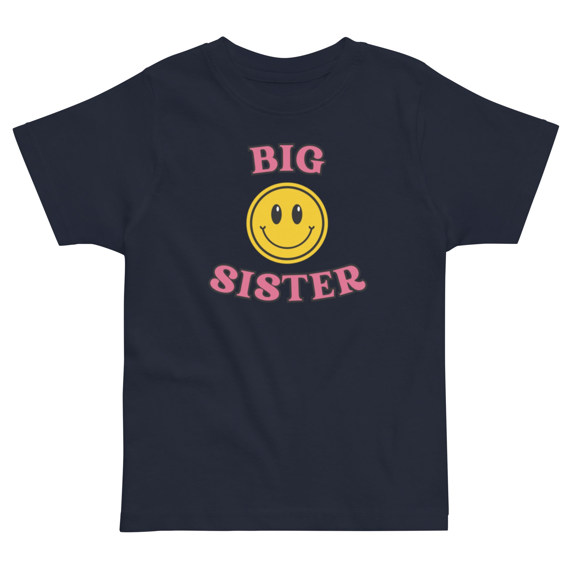 Big Sister T-shirt Smiley navy